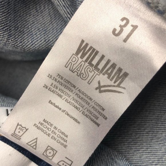 LIKE NEW VINTAGE WILLIAM RAST PERFECT ANKLE SKINNY JEANS 31x27 ⭐️ - Picture 6 of 10
